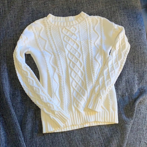 White Bershka knit sweater - Picture 1 of 2